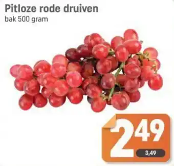 Dagwinkel Pitloze rode druiven aanbieding