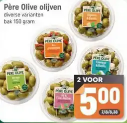 Dagwinkel Père Olive olijven aanbieding