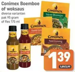 Dagwinkel Conimex Boemboe of woksaus aanbieding