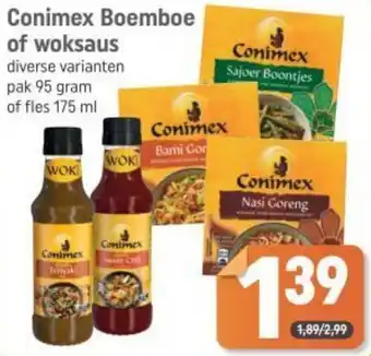 Dagwinkel Conimex Boemboe of woksaus aanbieding