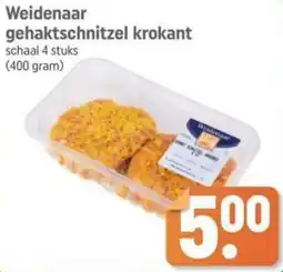 Dagwinkel Weidenaar gehaktschnitzel krokant aanbieding