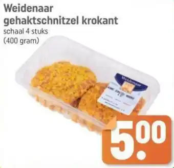 Dagwinkel Weidenaar gehaktschnitzel krokant aanbieding