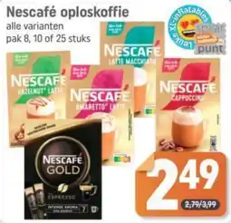Dagwinkel Nescafé oploskoffie aanbieding