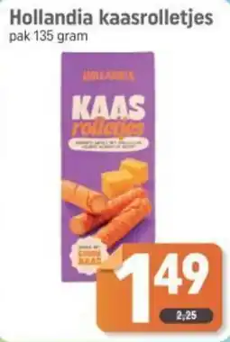 Dagwinkel Hollandia kaasrolletjes aanbieding