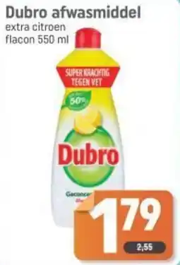Dagwinkel Dubro afwasmiddel aanbieding
