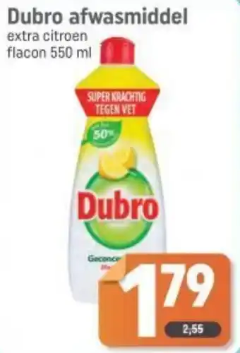 Dagwinkel Dubro afwasmiddel aanbieding