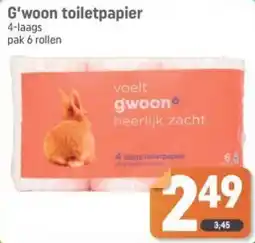 Dagwinkel G'woon toiletpapier aanbieding