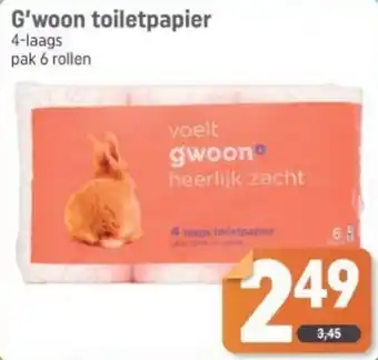 Dagwinkel G'woon toiletpapier aanbieding