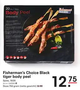 De Kweker Fisherman's Choice Black tiger body peel aanbieding