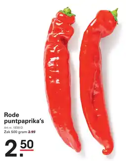 De Kweker Rode puntpaprika's aanbieding