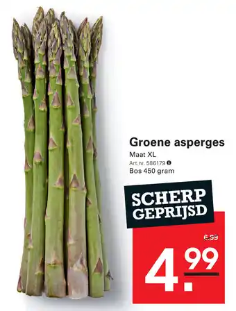 De Kweker Groene asperges aanbieding
