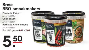 De Kweker Bresc BBQ smaakmakers aanbieding