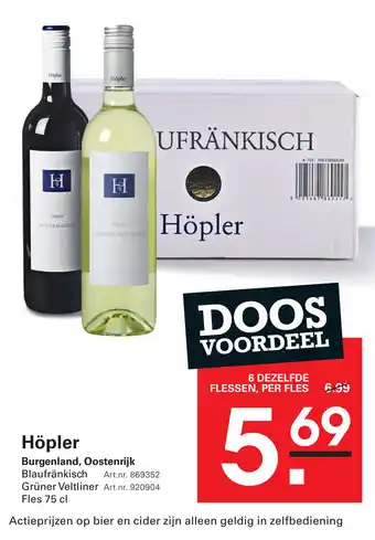 De Kweker Höpler aanbieding