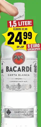 Dirck 3 Bacardí carta blanca aanbieding