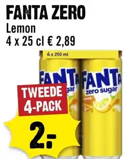 Dirck 3 Fanta zero lemon aanbieding