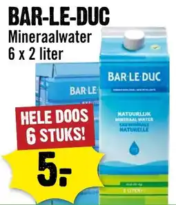 Dirck 3 Bar le duc mineraalwater aanbieding