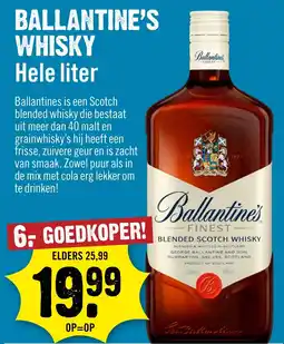 Dirck 3 Ballantine's whisky aanbieding