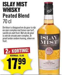 Dirck 3 Islay mist whisky peated blend aanbieding