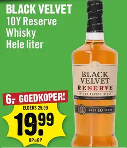 Dirck 3 Black velvet 10y reserve whisky aanbieding