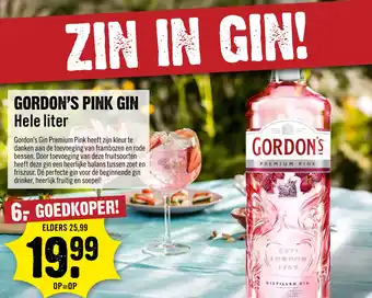 Dirck 3 Gordon's pink gin aanbieding