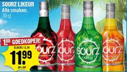 Dirck 3 Sourz likeur aanbieding