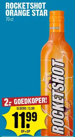 Dirck 3 Rocketshot orange star aanbieding