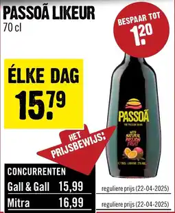 Dirck 3 Passoã likeur aanbieding