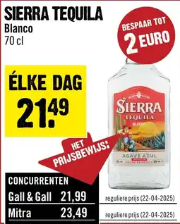 Dirck 3 Sierra tequila blanco aanbieding