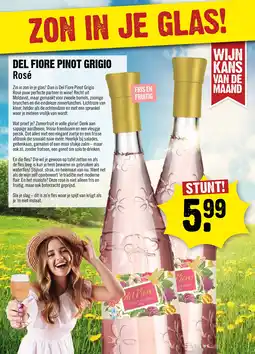 Dirck 3 Del fiore pinot grigio rosé aanbieding