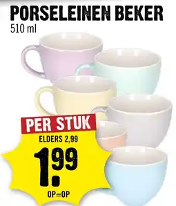 Dirck 3 Porseleinen beker aanbieding