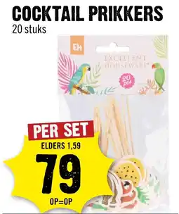 Dirck 3 Cocktail prikkers aanbieding