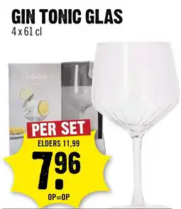 Dirck 3 Gin tonic glas aanbieding