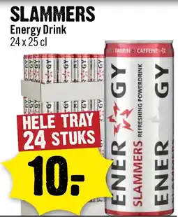 Dirck 3 Slammers energy drink aanbieding