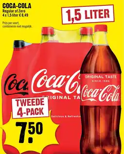 Dirck 3 Coca cola regular of zero aanbieding