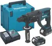 Bol.com Makita DHR202RMJ 18V Li-Ion Accu SDS-plus combihamer set (2x 4.0Ah accu) in Mbox - 2J aanbieding
