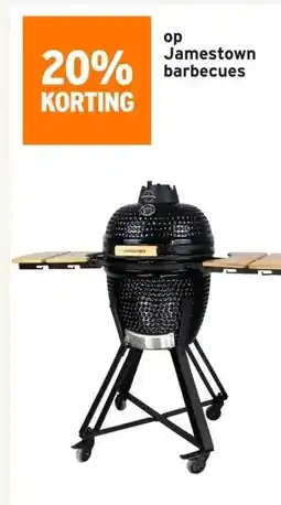 GAMMA 20% KORTING op Jamestown barbecues aanbieding