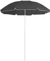 Praxis vidaXL Parasol Bloemontwerp - Polyester - 176.5 x 200 cm (ø x H) - Antraciet aanbieding