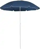 Praxis vidaXL Parasol - Polyester - 176.5 x 200 cm - Blauw aanbieding