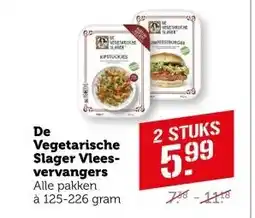 Coop De Vegetarische Slager Vlees- vervangers aanbieding