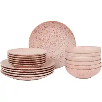 Action Bordenset Eclipse Speckle - roze aanbieding