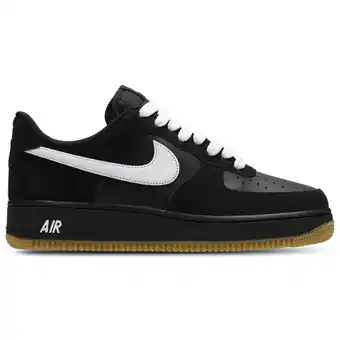 Foot Locker Nike Air Force Heren Schoenen - Zwart - Maat: 41 - Leer - Foot Locker aanbieding