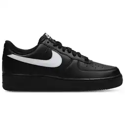 Foot Locker Nike Air Force Heren Schoenen - Zwart - Maat: 42.5 - Leer - Foot Locker aanbieding