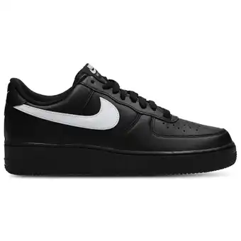 Foot Locker Nike Air Force Heren Schoenen - Zwart - Maat: 42.5 - Leer - Foot Locker aanbieding