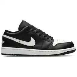 Foot Locker Jordan 1 Low Heren Schoenen - Zwart - Maat: 41 - Leer - Foot Locker aanbieding