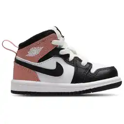 Foot Locker Jordan Aj1 Mid Unisex Schoenen - Wit - Maat: 19.5 - Leer - Foot Locker aanbieding