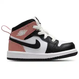 Foot Locker Jordan Aj1 Mid Unisex Schoenen - Wit - Maat: 19.5 - Leer - Foot Locker aanbieding