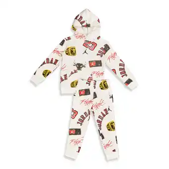 Foot Locker Jordan Essentials Aop Unisex Trainingspakken - Wit - Maat: 74 - 80 CM - Katoen Fleece - Foot Locker aanbieding