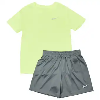 Foot Locker Nike Dri-fit Unisex Trainingspakken - Grijs - Maat: 92 - 98 CM - Poly Jersey - Foot Locker aanbieding