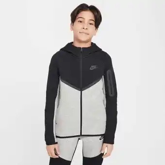 Foot Locker Nike Tech Colorblock Unisex Hoodies - Grijs - Maat: 128 - 137 CM - Foot Locker aanbieding