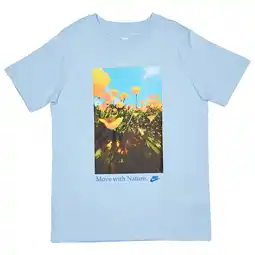 Foot Locker Nike Poppy Unisex T-shirts - Blauw - Maat: 137 - 147 CM - Katoen Jersey - Foot Locker aanbieding